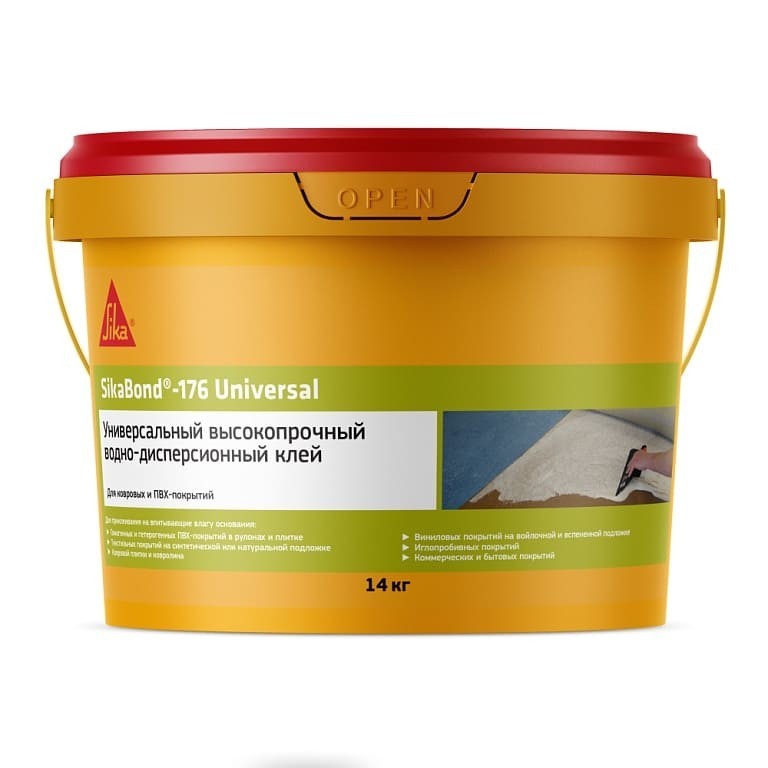 Клей для гибких покрытий SIkaBond - 176 Universal (14 кг)